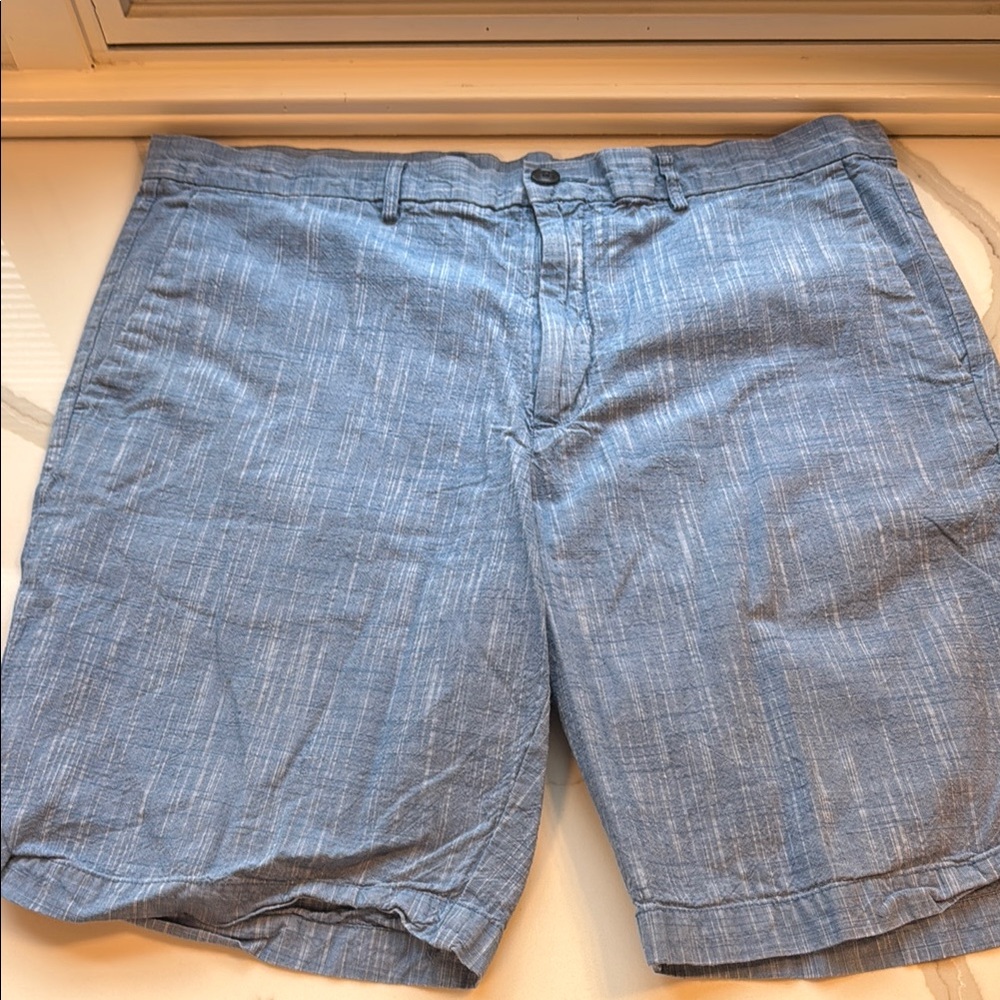 Perry Ellis Blue Flat Front Casual Shorts